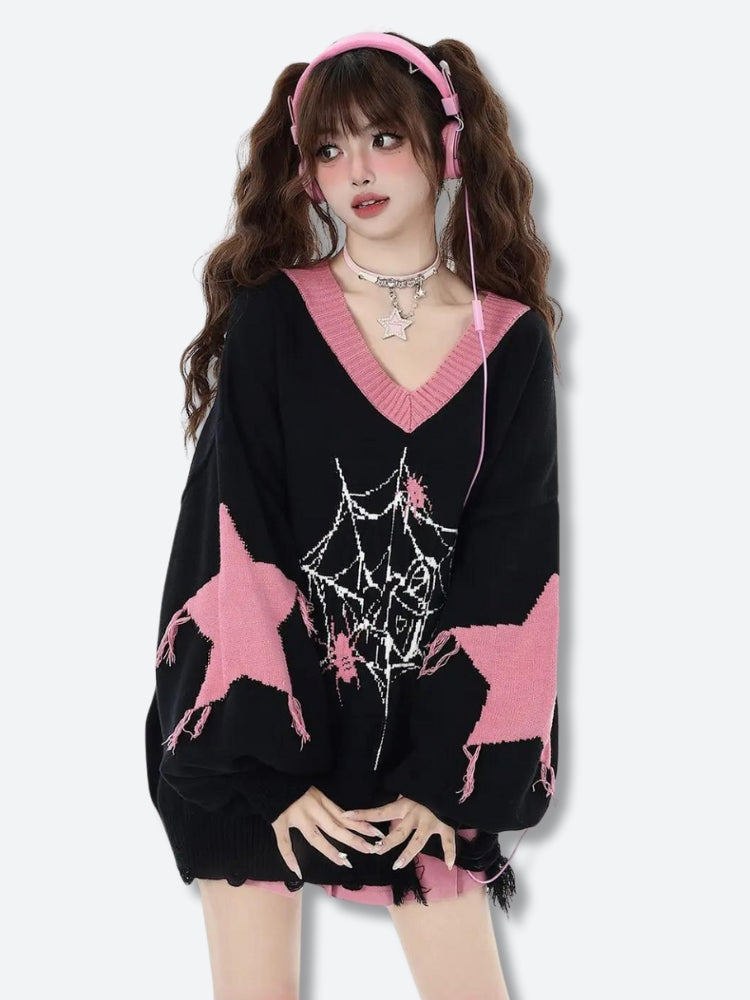 Pink Cute Pastel Goth Outfits Pastel Goth Sweater Litlookz Studio Pink Cute Pastel Goth Outfits Pastel Goth Sweater Litlookz Studio