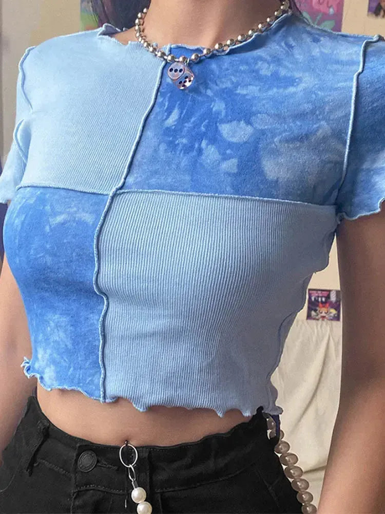 Patchwork Crop Top