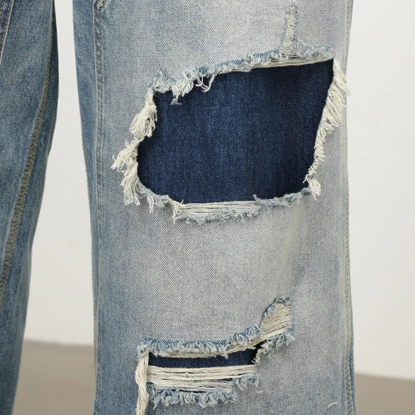 Shop Patchwork Wide Jeans - Litlookz Studio