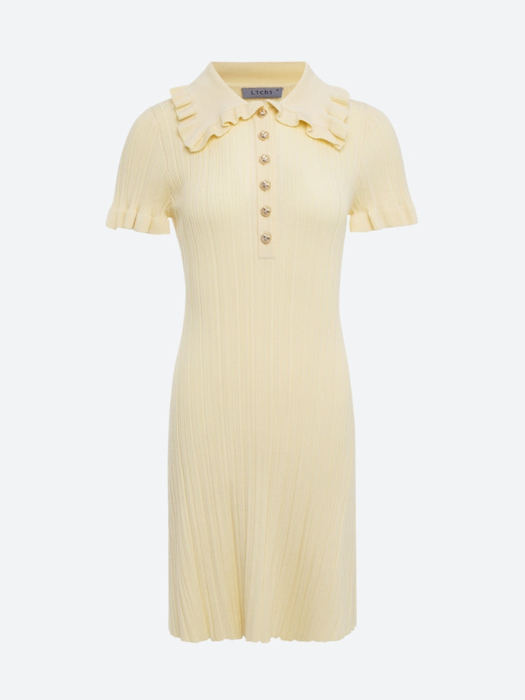 Peter Pan Collar Mini Dress - Litlookz Studio Peter Pan Collar Mini Dress - Litlookz Studio