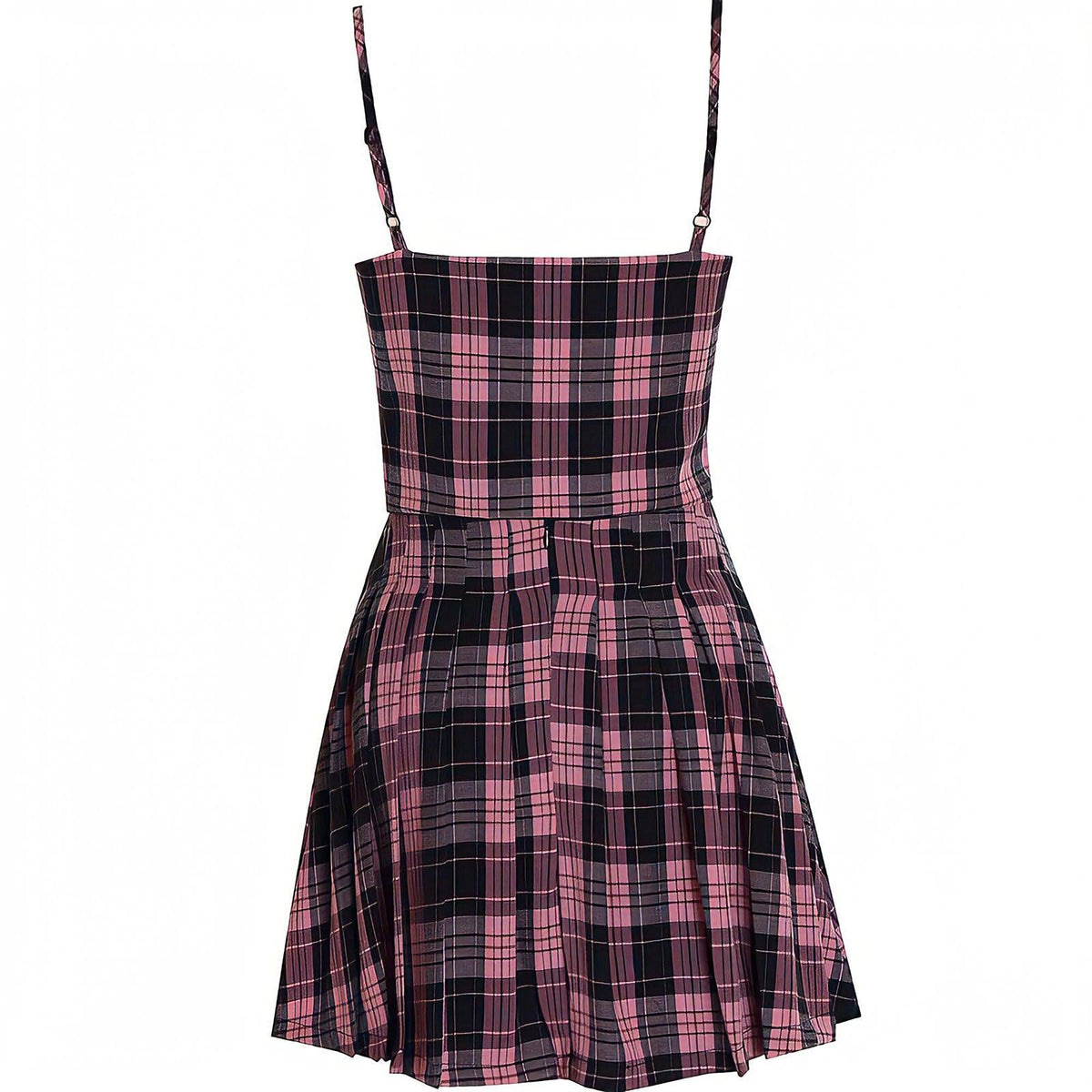 Pink Mini Skirt & Crop Top Two Piece Set