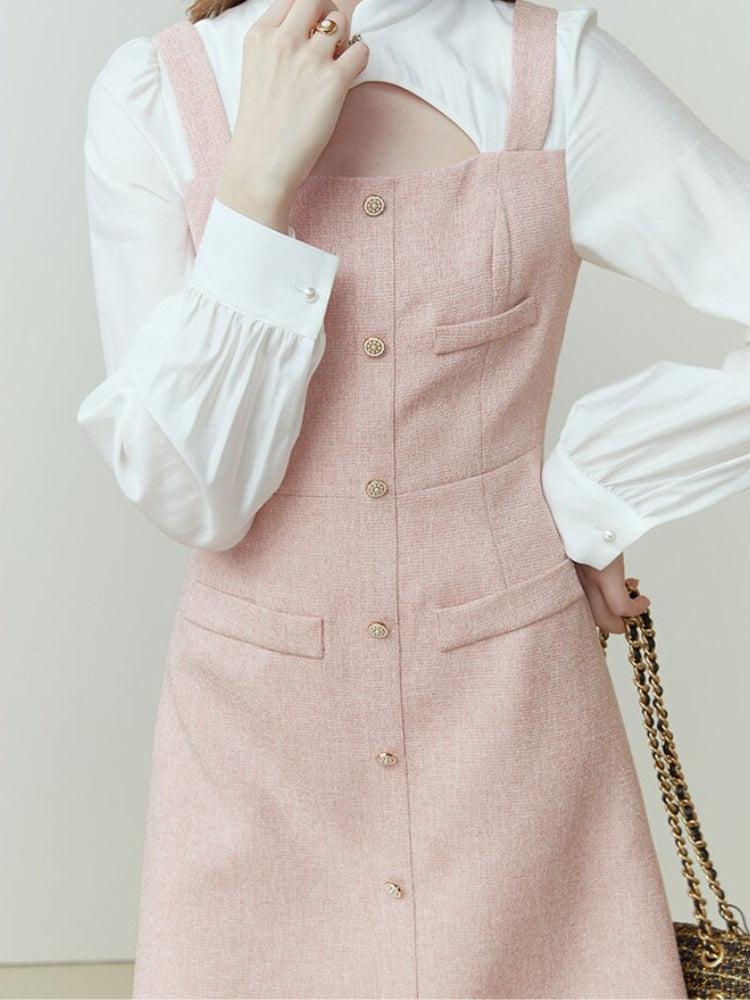 pink preppy dress Pink Preppy Mini Dress