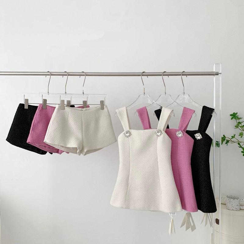 Pink Top & Shorts Two Piece Set