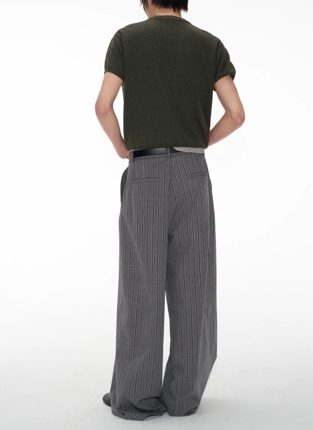 Pinstripe Wide Leg Pants
