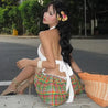 Plaid Mini Skort