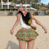 Plaid Mini Skort