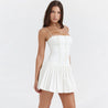 Pleated Corset Mini Dress