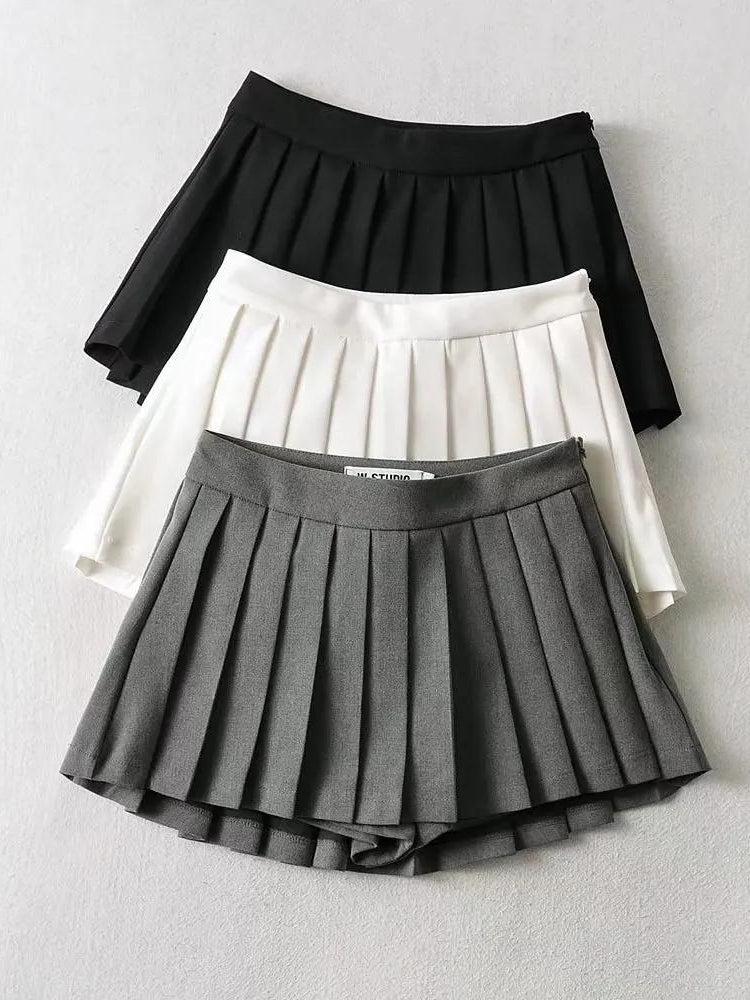 Pleated Mini School Skort – Litlookz Studio