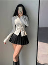 Pleated Tennis Mini Skirt