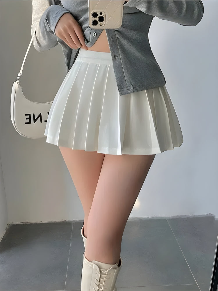 Pleated Tennis Mini Skirt