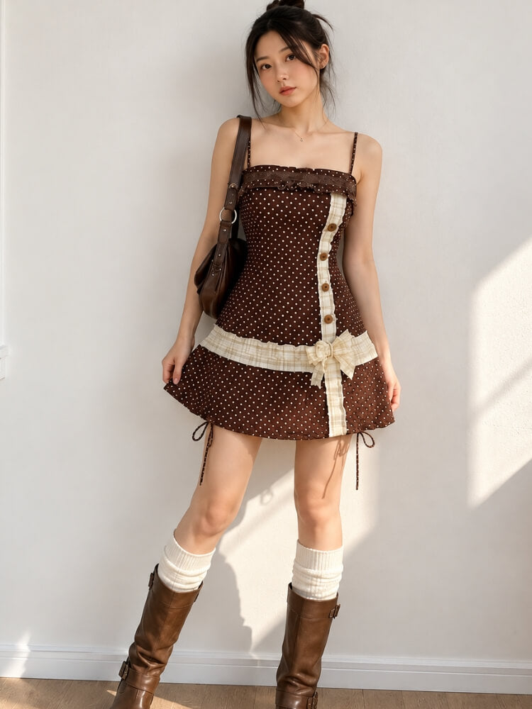 Polka Cami Mini Dress