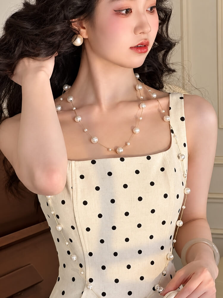 Polka Dot Maxi Dress