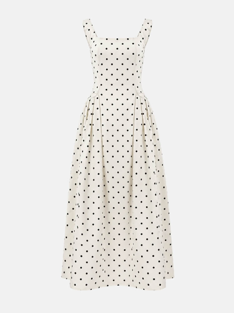 Polka Dot Maxi Dress
