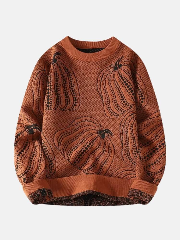 Pumpkin Jacquard Sweater
