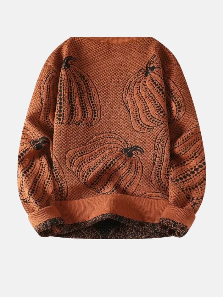 Pumpkin Jacquard Sweater