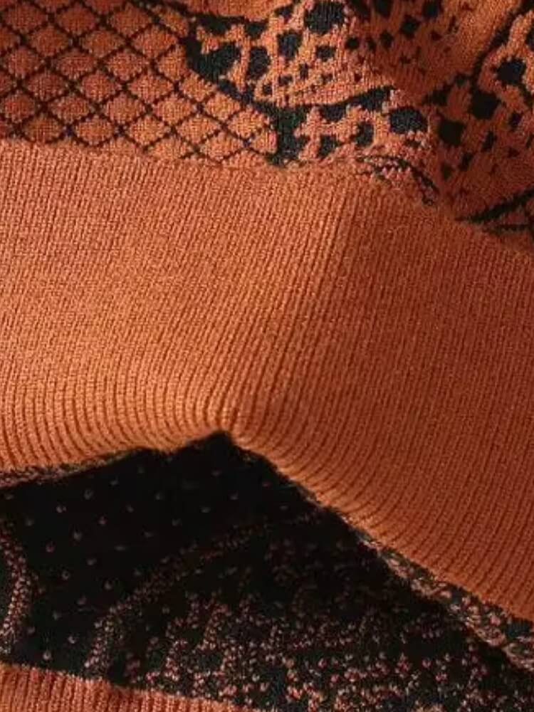 Pumpkin Jacquard Sweater