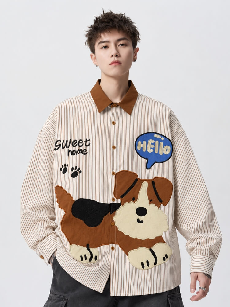 Puppy Oversized Shirt