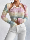 Rainbow Crochet Top