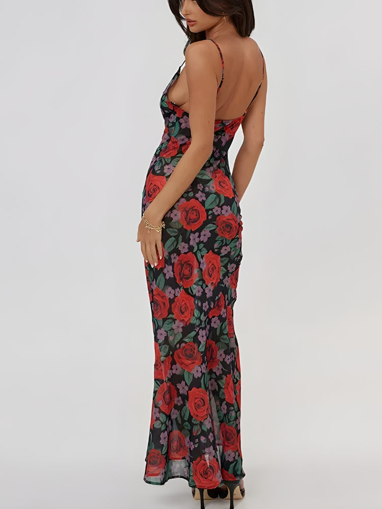 Red Rose Maxi Dress - Litlookz Studio Red Rose Maxi Dress - Litlookz Studio