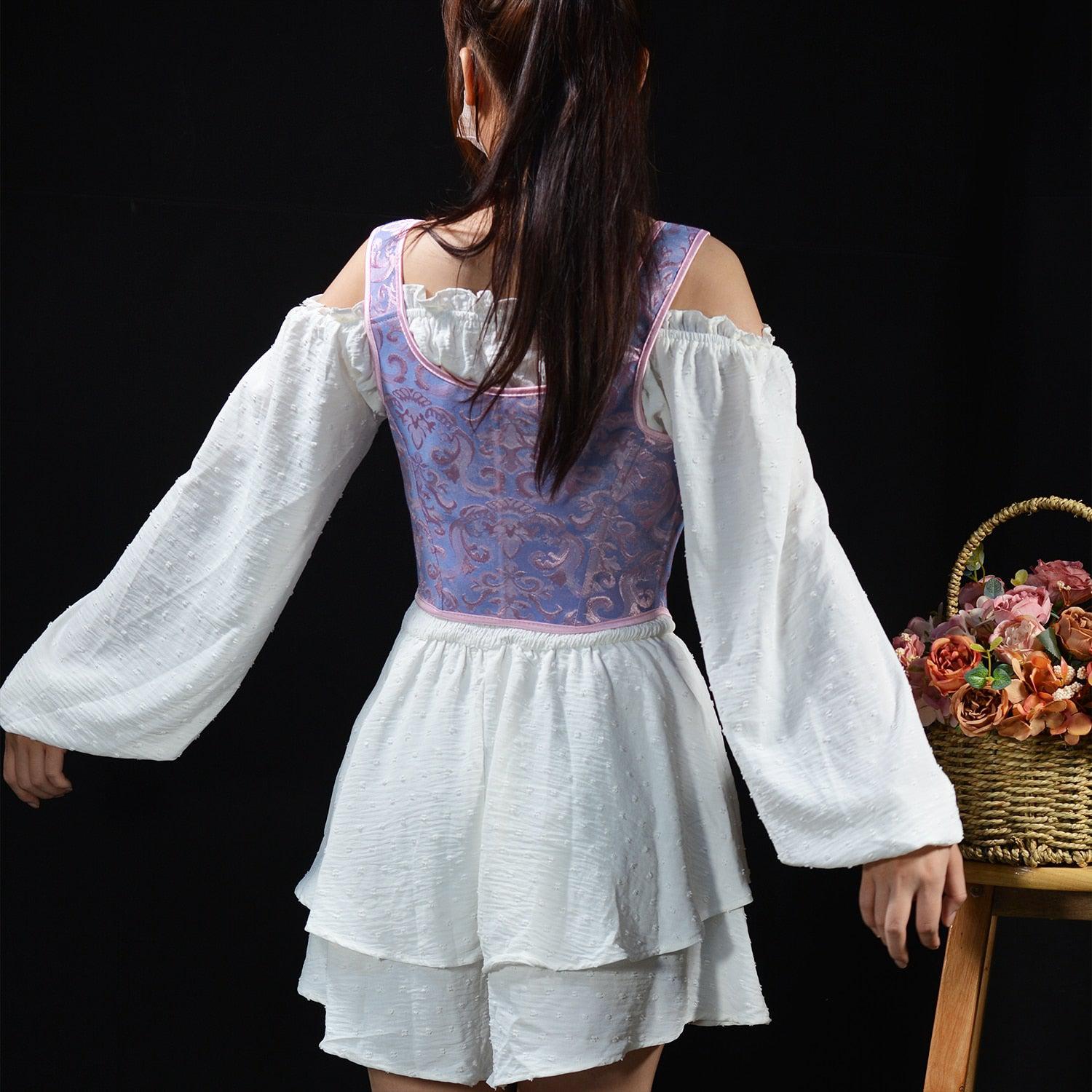 Ribbon Detailed Corset Top - Litlookz Studio