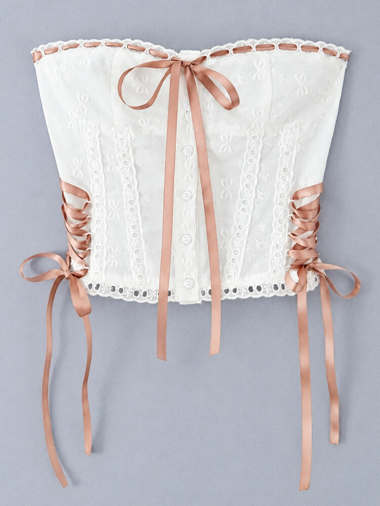 Ribbon Embroidered Top