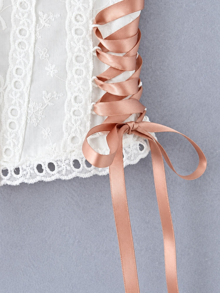 Ribbon Embroidered Top