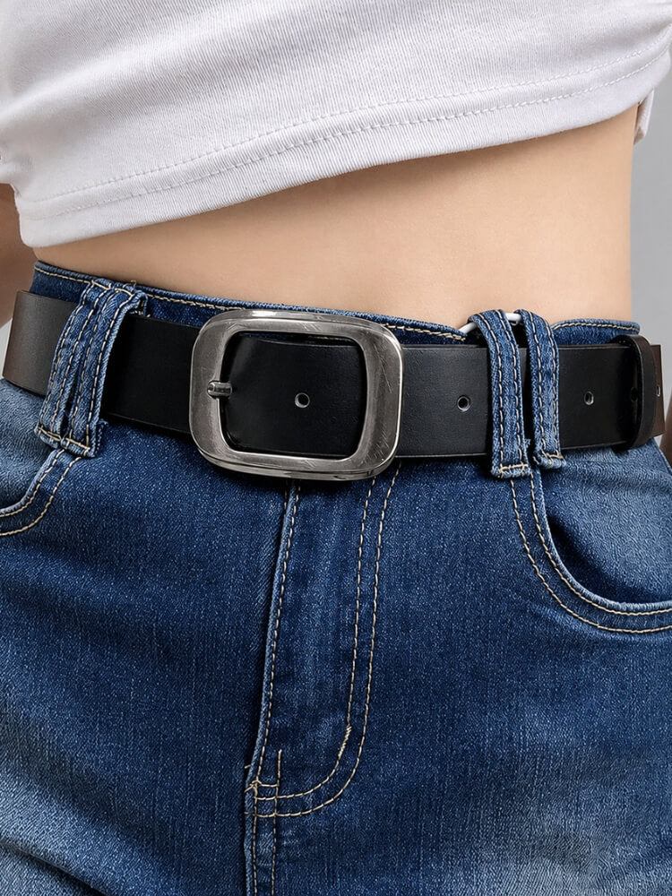 Rounded Buckle Belt