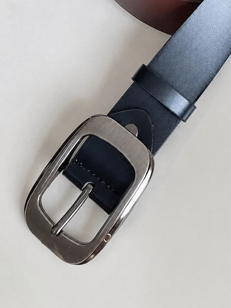 Rounded Buckle Belt