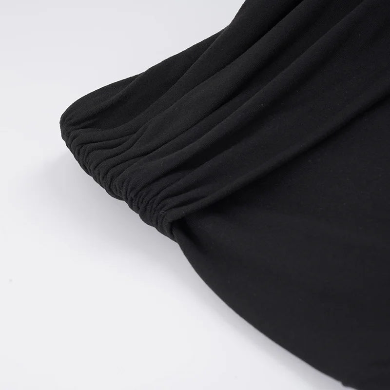 Ruched Waist Midi Skirt