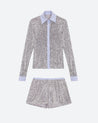 Sequined Shirt & Shorts Two Piece Set