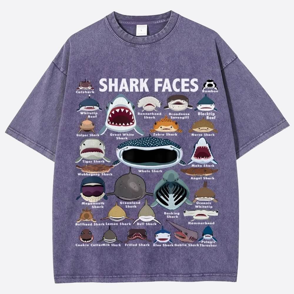 Shark Faces Tee