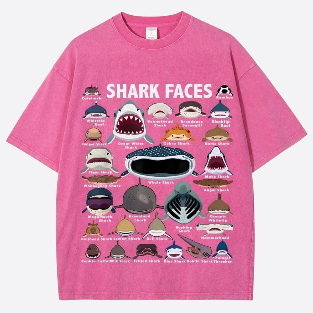 Shark Faces Tee