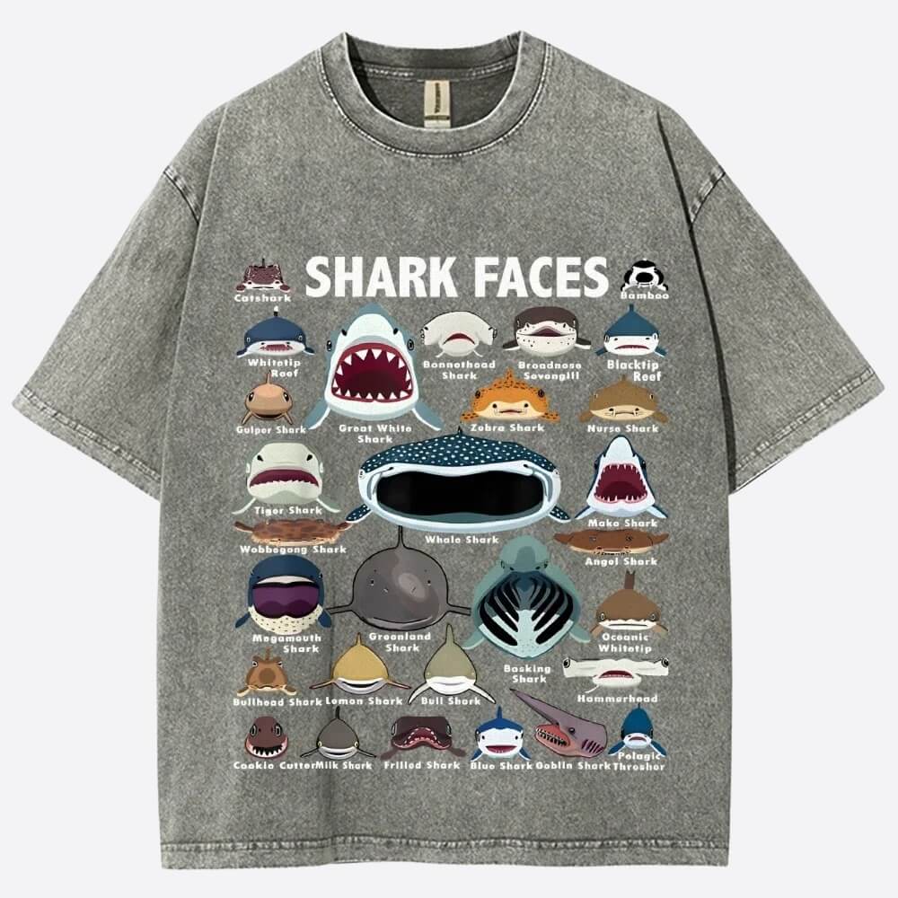 Shark Faces Tee