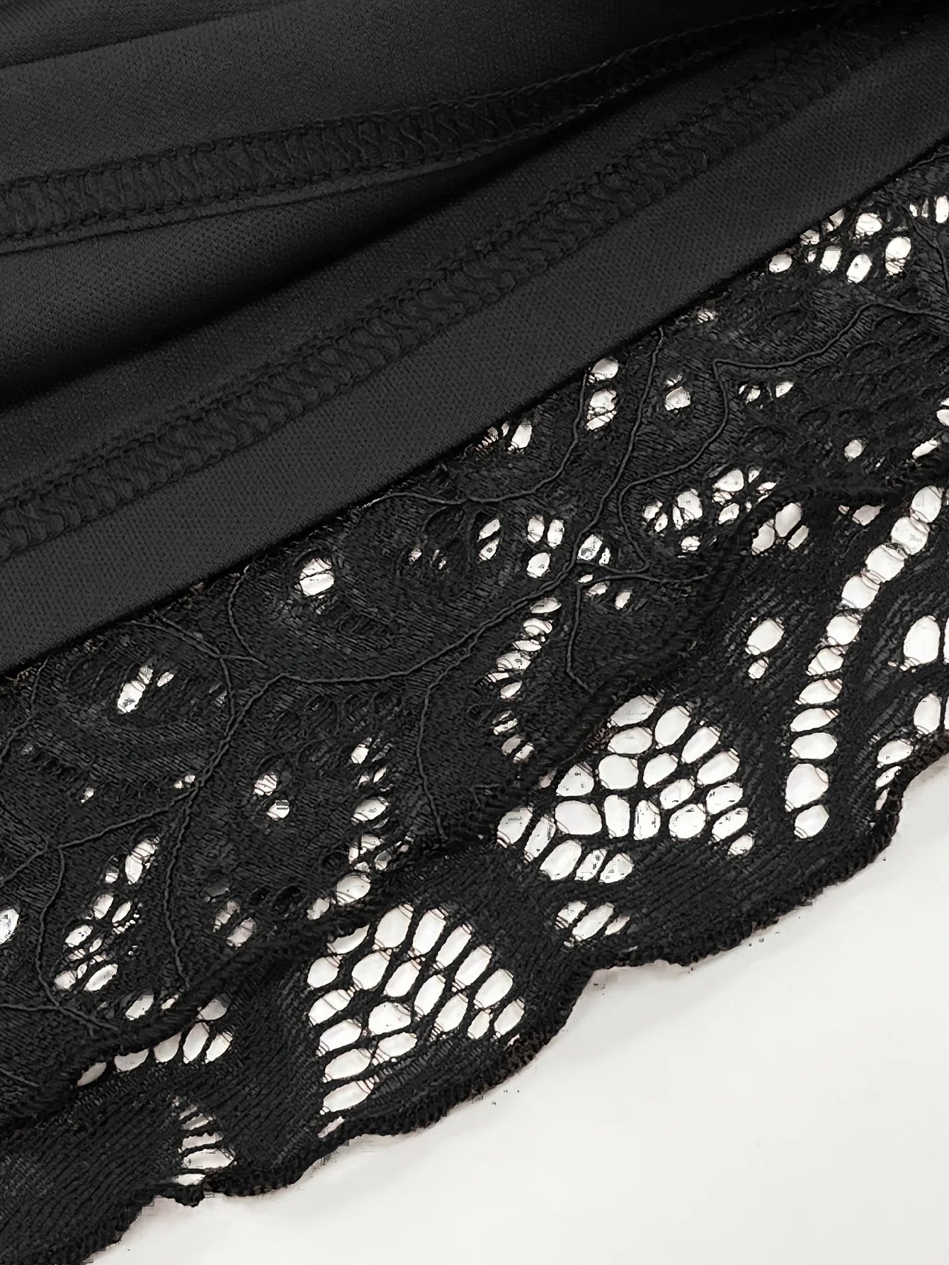 Sheer Lace Mini Dress