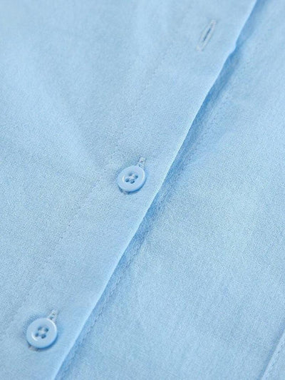 One Two Design Blue and Beige Color Shirt with Pants