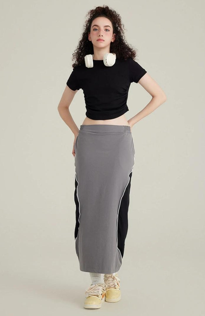 Side Ruched Crop Top