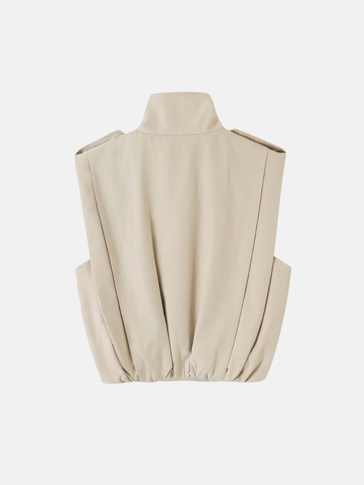 Sleeveless Trench Vest Top