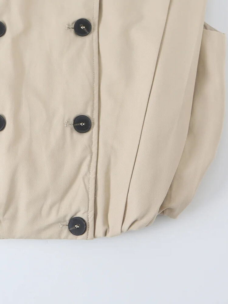 Sleeveless Trench Vest Top