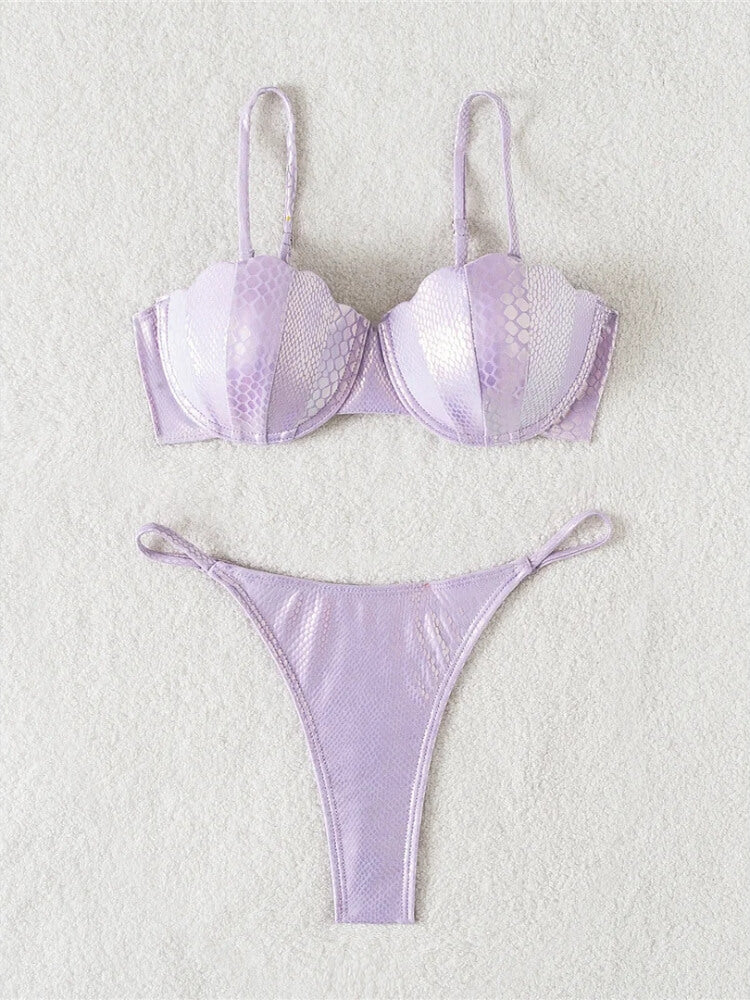 Snake Balconette Bikini Set