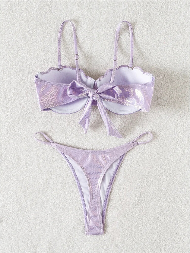Snake Balconette Bikini Set