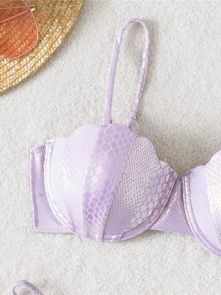 Snake Balconette Bikini Set