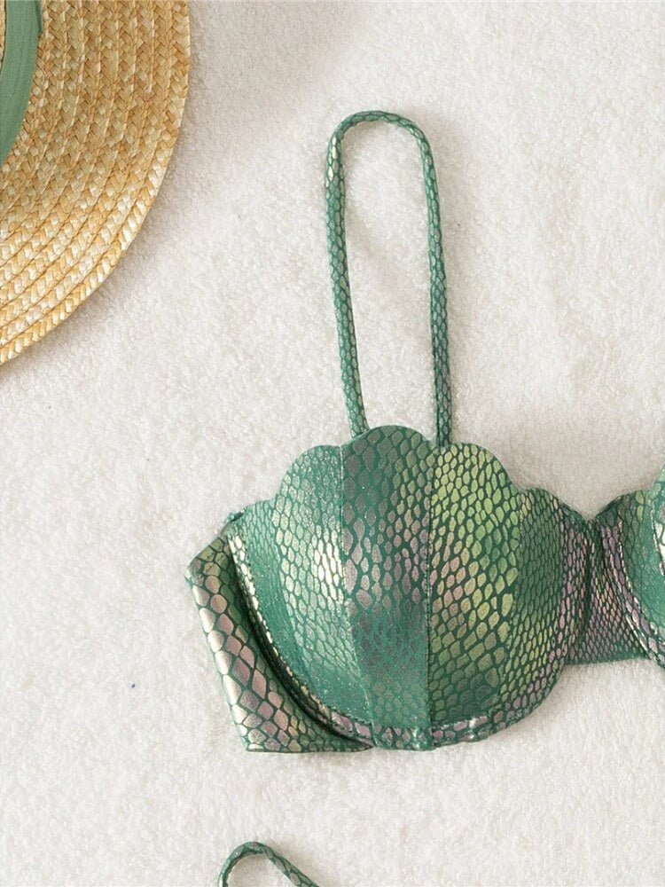 Snake Balconette Bikini Set