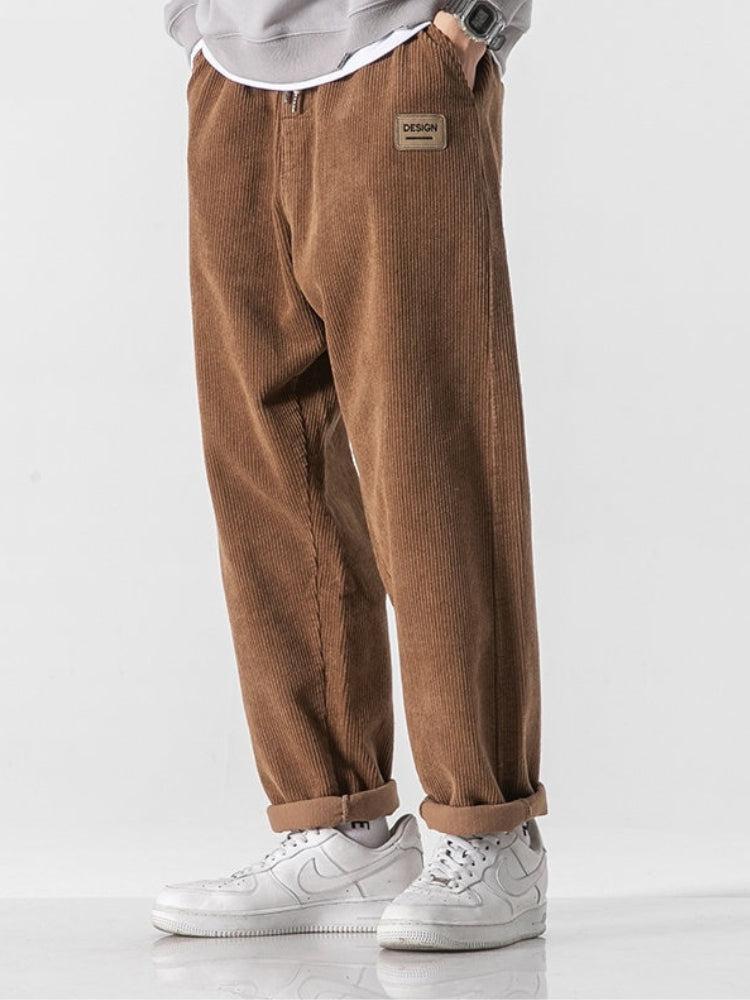 Corduroy joggers mens outlet