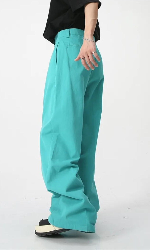 Buy AND Teal Mid Rise Trousers for Women Online @ Tata CLiQ