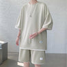 Soft Boy Sweatshirt & Sweatshorts Two Piece Set