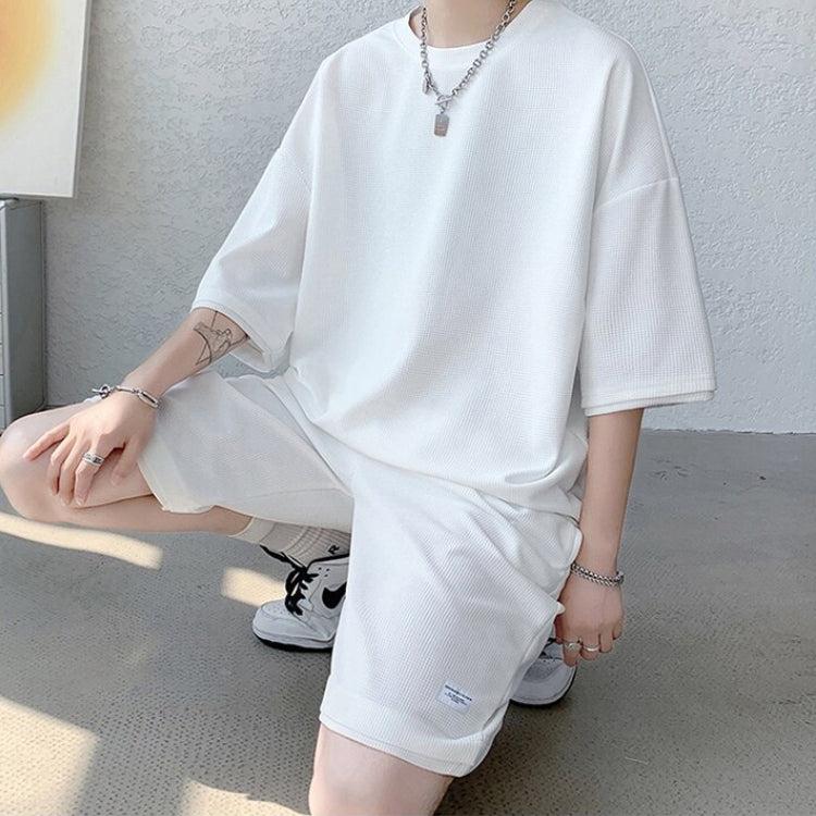 Soft Boy Sweatshirt & Sweatshorts Two Piece Set