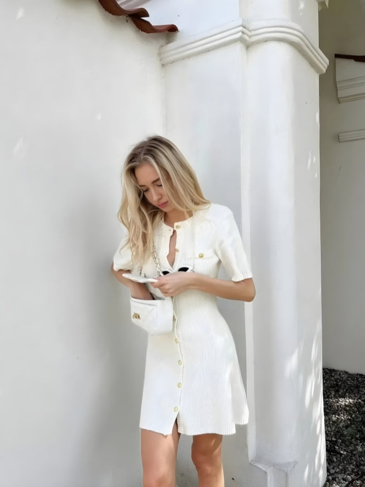 button up mini dress Soft Girl Button Up Mini Dress