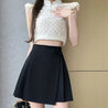 Soft Girl Overlap Mini Skirt