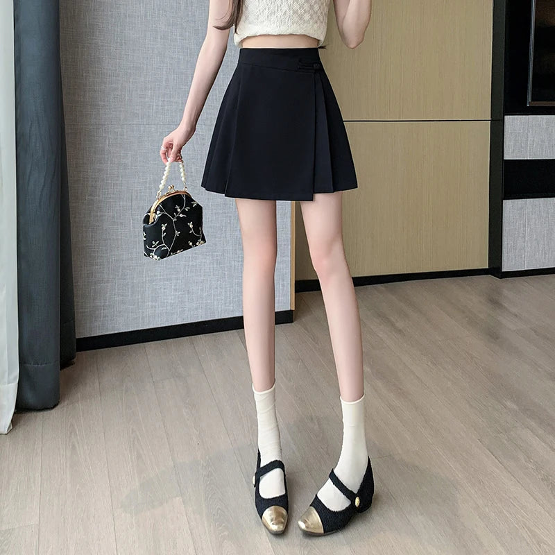 Soft Girl Overlap Mini Skirt