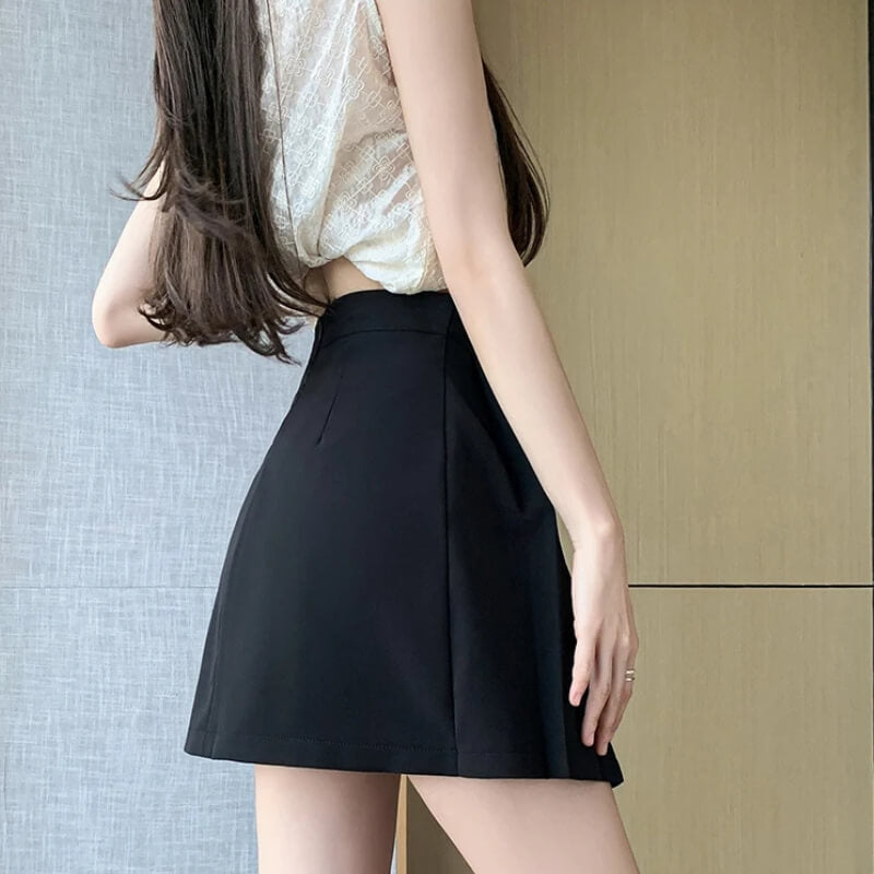 Soft Girl Overlap Mini Skirt